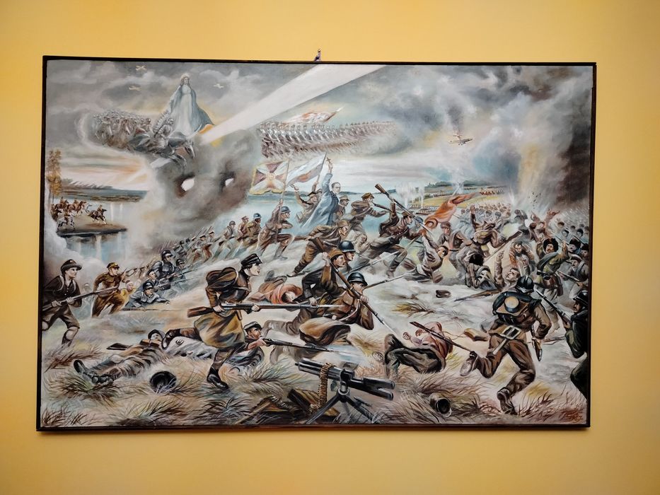 Cud nad Wisłą ogromny obraz Batalistyka