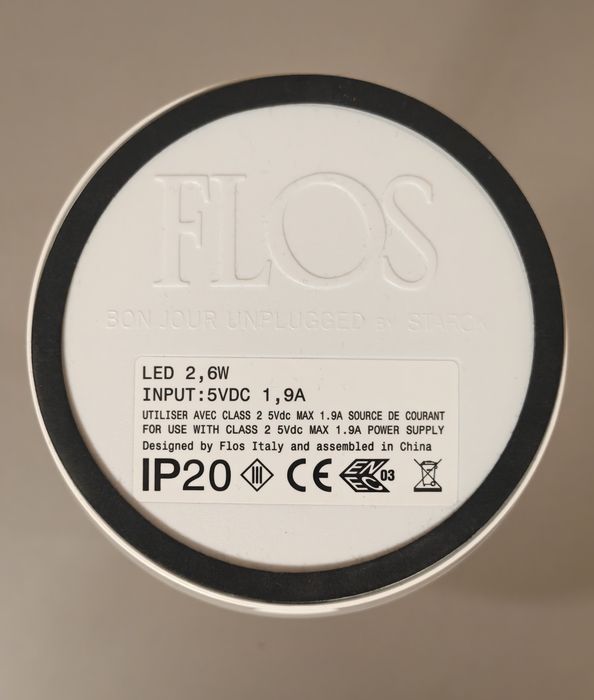 Candeeiro Flos • BON JOUR UNPLUGGED (USB-C/Qi)