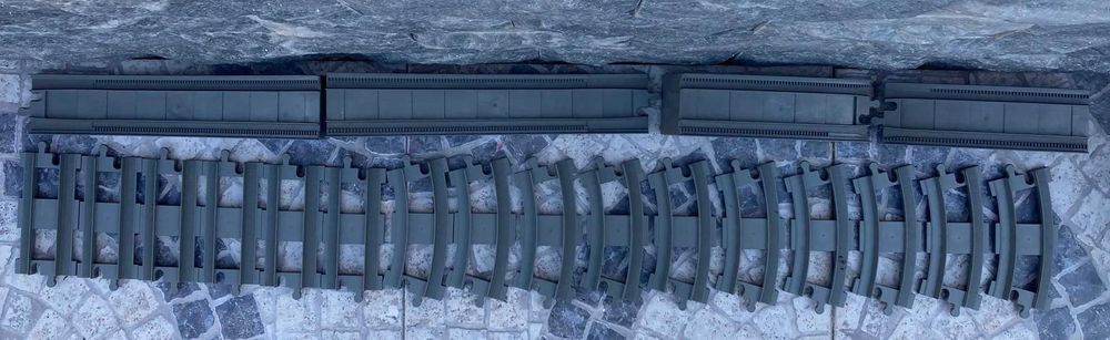 Conjunto de 20 Peças Carris Pista Ferroviária LEGO
