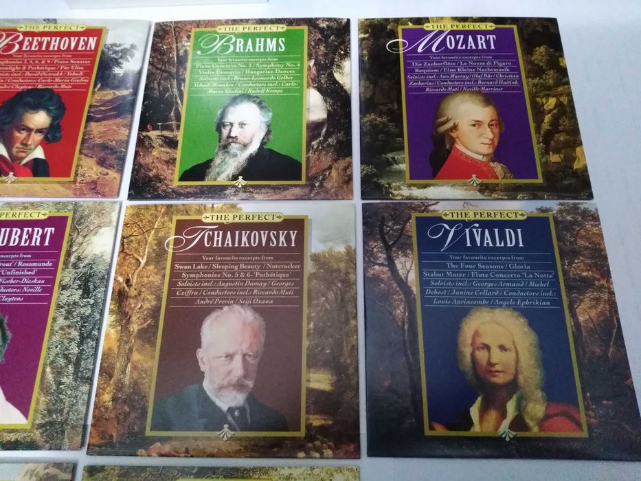 Caixa 10 CDs musica clássica The Perfect Composers - Mozart Beethoven