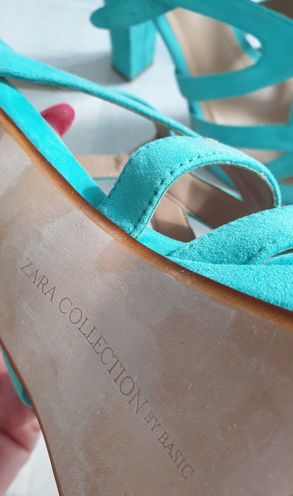 Zara sadały turkusowe roz 41