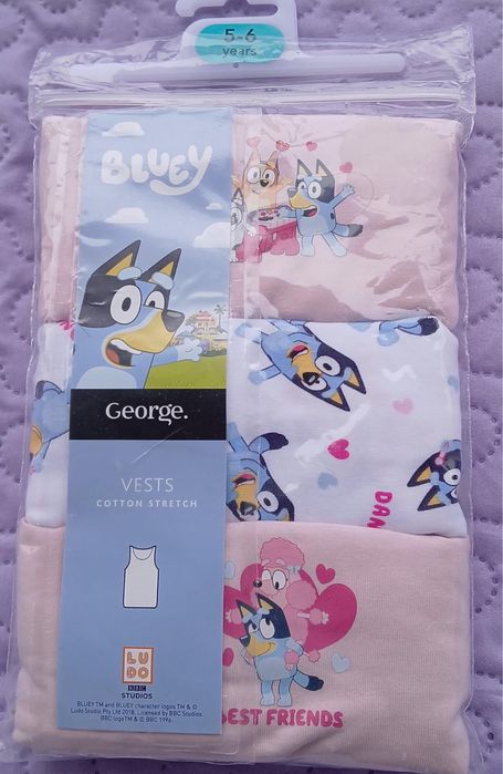 Podkoszulki dziewczęce Bluey George