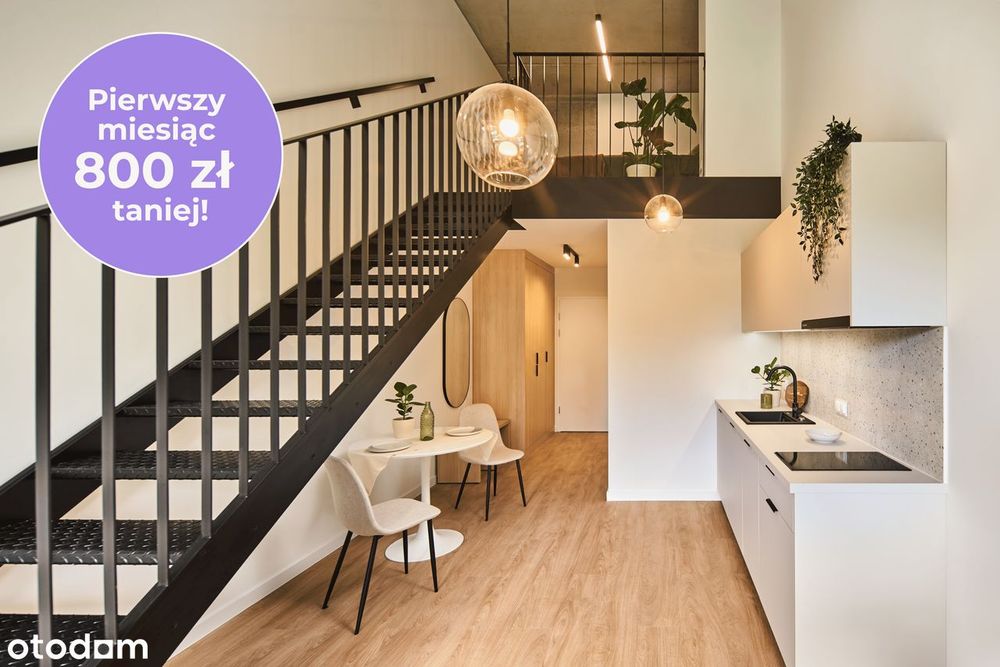 Studio z Antresola|1 miesiąc - 800 zł|Co-working|Fitness|Pet Friendly