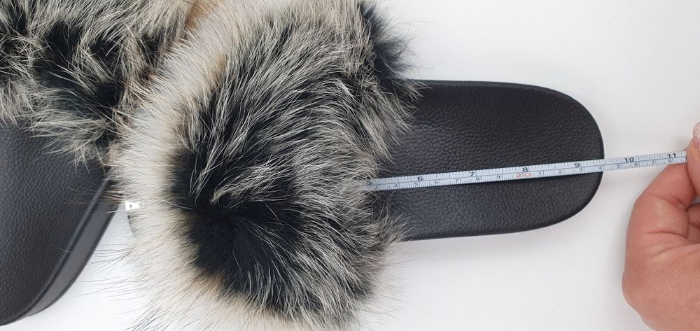 Klapki laczki 37 futerko futro naturalne na lato eleganckie