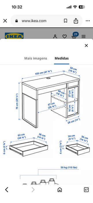 Secretária Ikea