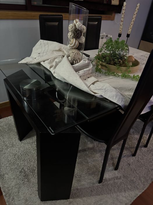 Mesa de sala vidro temperado