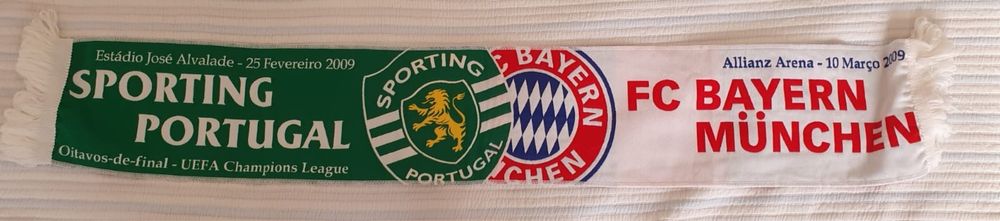 Cachecol Coleccionador Sporting CP x Bayern Munique
