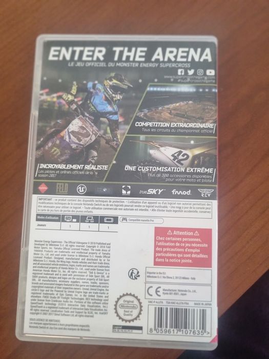 Jogo nintendo switch supercross