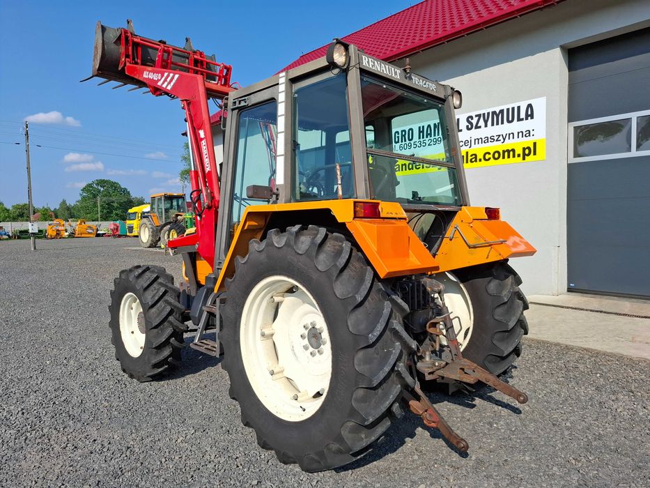 Piękny RENAULT 90,34 TX, Ładowacz MAILLEUX, Nowe OPONY