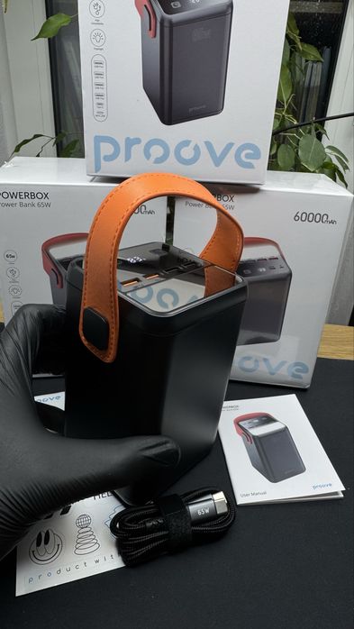 Мощный павербанк Пруве 60000 mAh 65W с гарантией Proove Powerbox