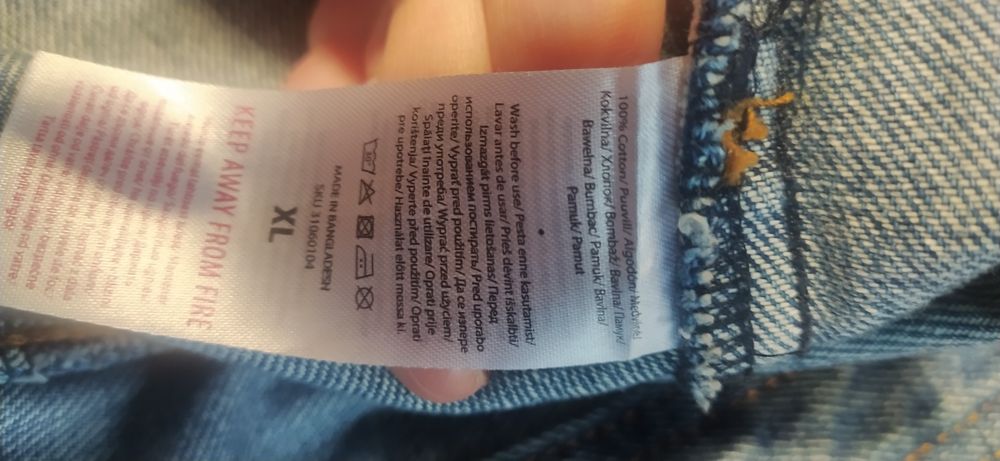 Kurtka jeansowa rozm 46  100%bawełna