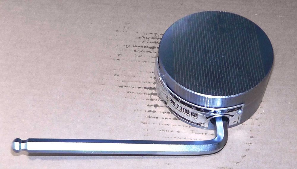 2*Magnes Stół Uchwyt Magnetyczny okrągły 100 mm, prostokąt 175*100 mm