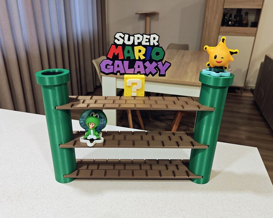 Expositor figuras Super Mario Galaxy McDonalds