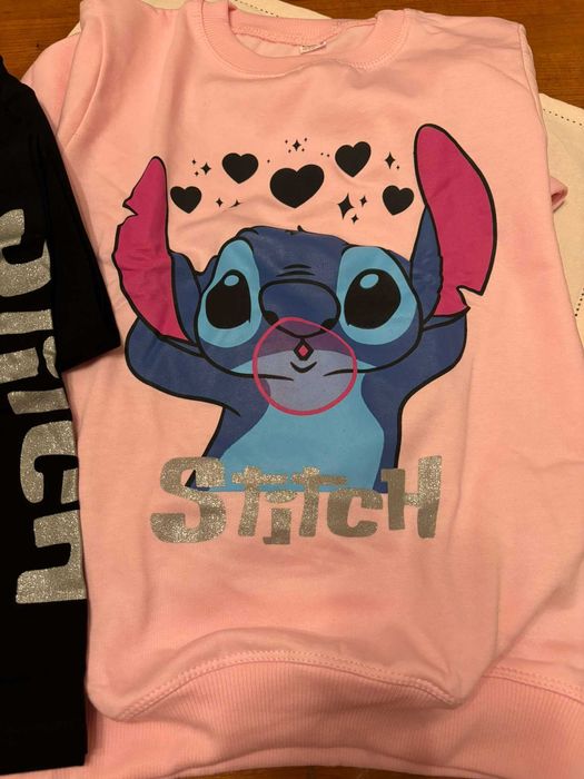 Conjunto Stitch Rosa