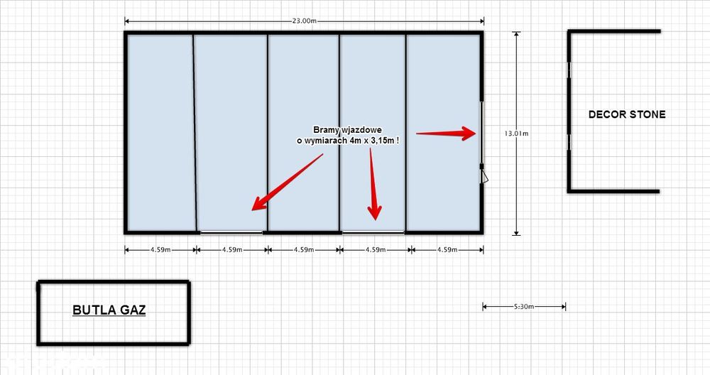 Magazyn od 400 do 800m2 - 2 minuty od węzła A2