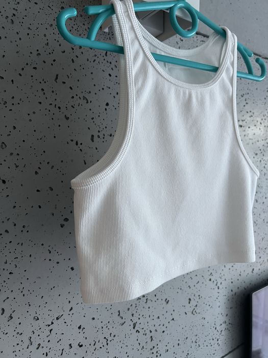 Crop top zestaw biały czarny Reserved rozmiar S