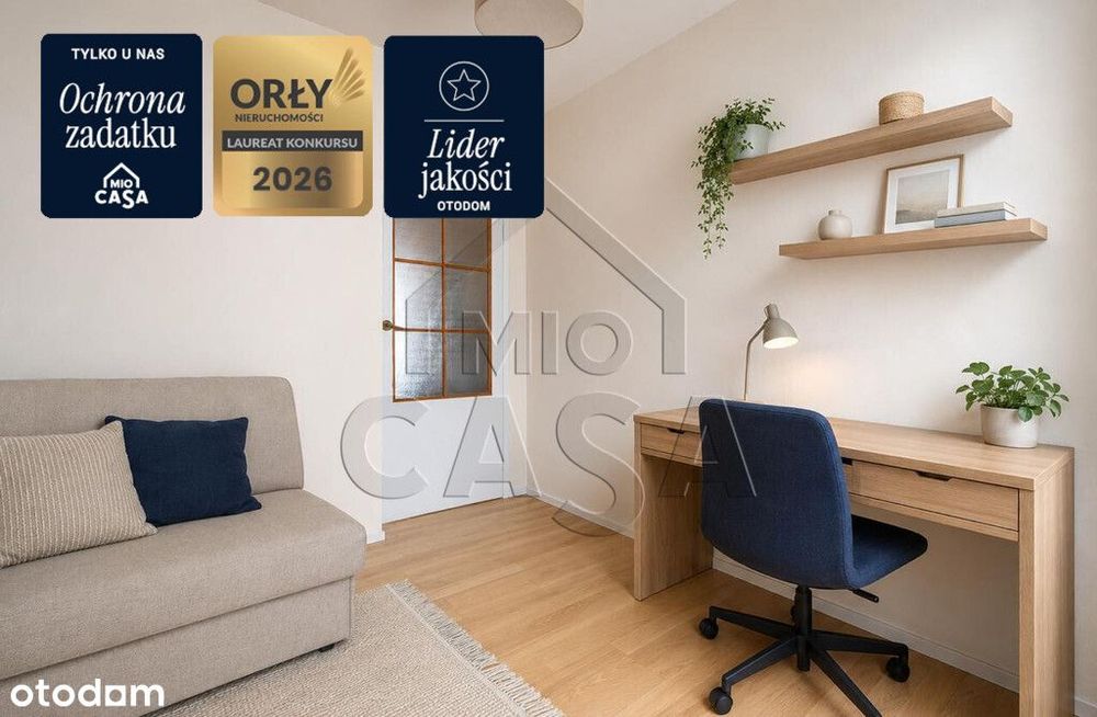 61 m² | 3 niezależne pokoje | 1.piętro | balkon