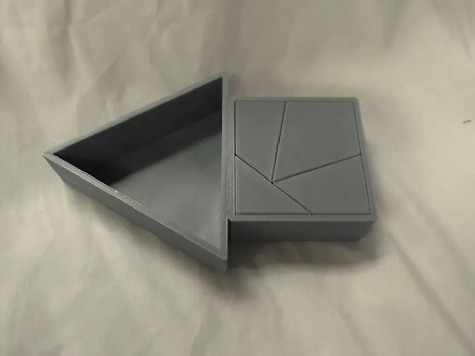 Puzzle Triângulo Quadrado de 4 Peças