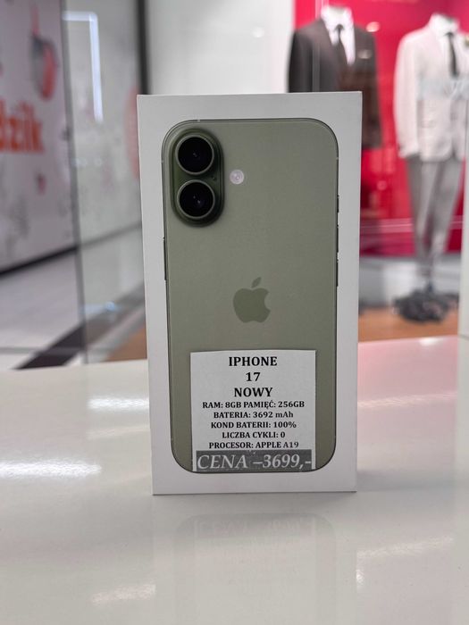 iPhone 17 256GB NOWY Topcase Vivo *Raty 0%