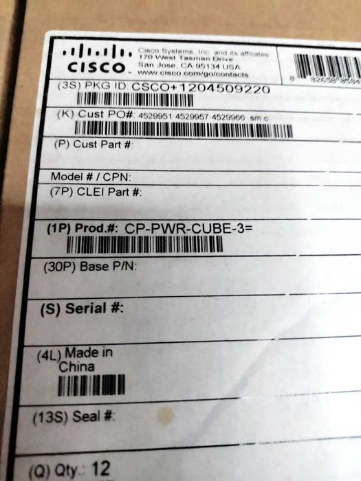 Новий блок живлення для IP-телефонiв Cisco CP-PWR-CUBE-3=