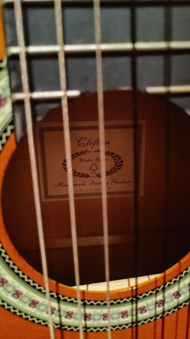 Guitarra com bolsa de transporte