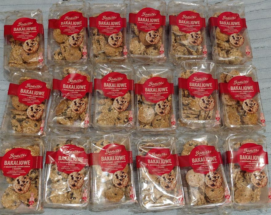 Zestaw słodyczy 18x  Bonitki ciastka bakaliowe  150g