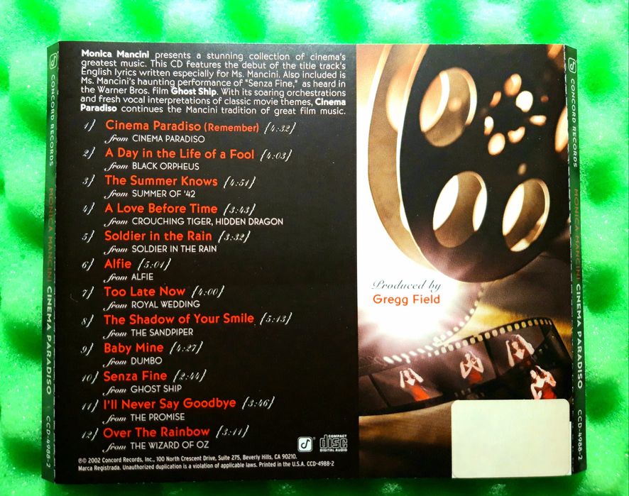 Monica Mancini - Cinema Paradiso (CD, 2002)