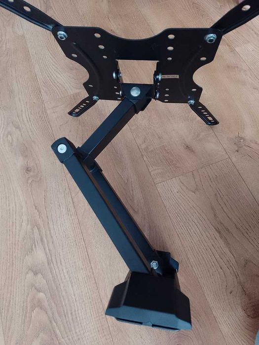 Uchwyt ścienny do TV/monitorów do 55"- podwójne ramię, pełna regulacja