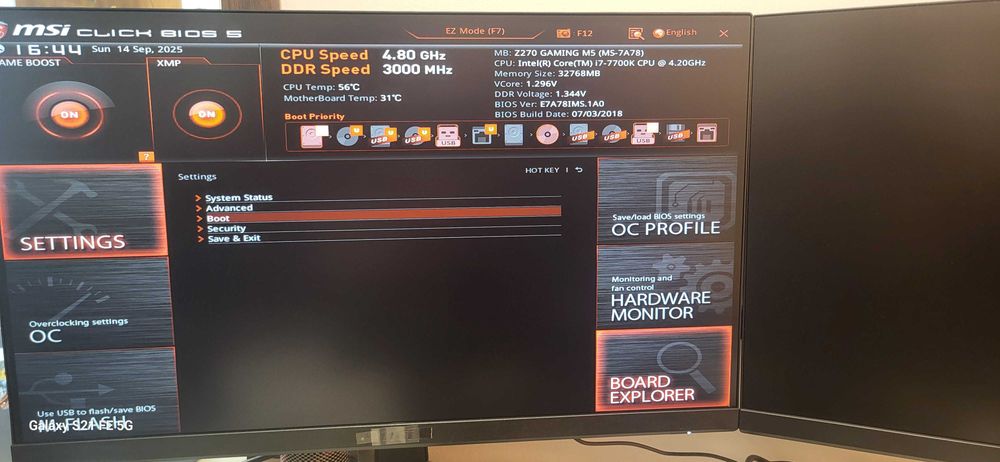 PC Gamingowy MSI i7-7700K*4.20GHz*32BG*3TB*MSI Z270 GAMING M5 MS-7A78