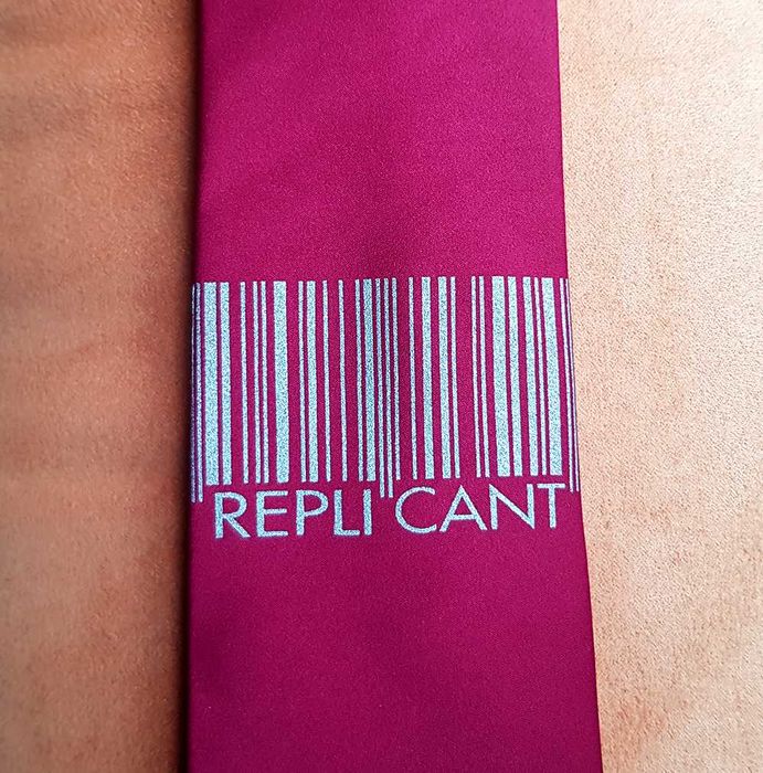 Krawat Blade Runner Łowca Androidów Replicant S-F Burgund Bordo