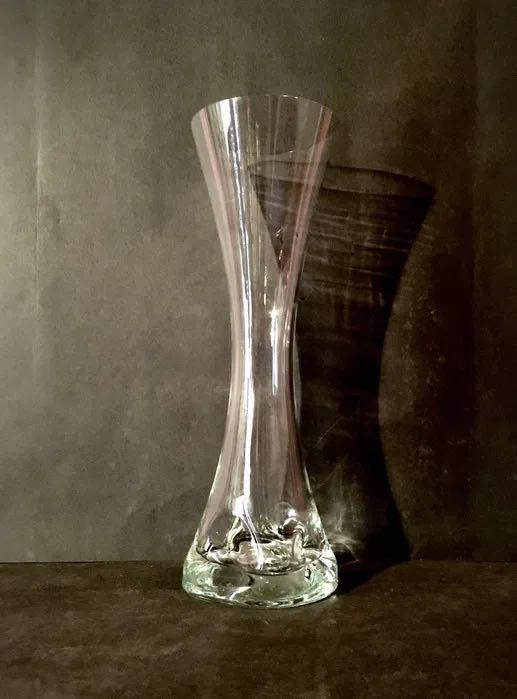 JARRA - vidro - antiga - 31 x 10 cm/s