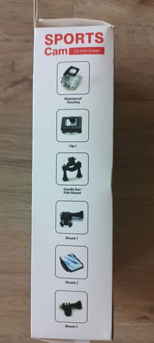 Câmara de Ação Full HD 1080p com Case a Prova D'Água