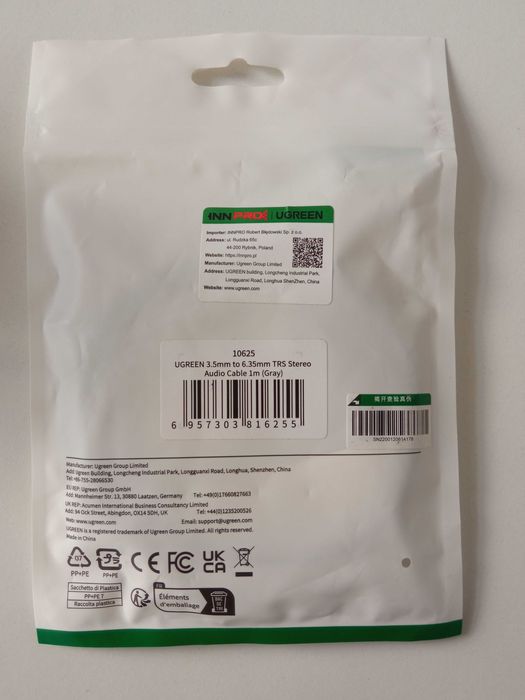 Kabel audio 3.5 mm, 6.5 mm