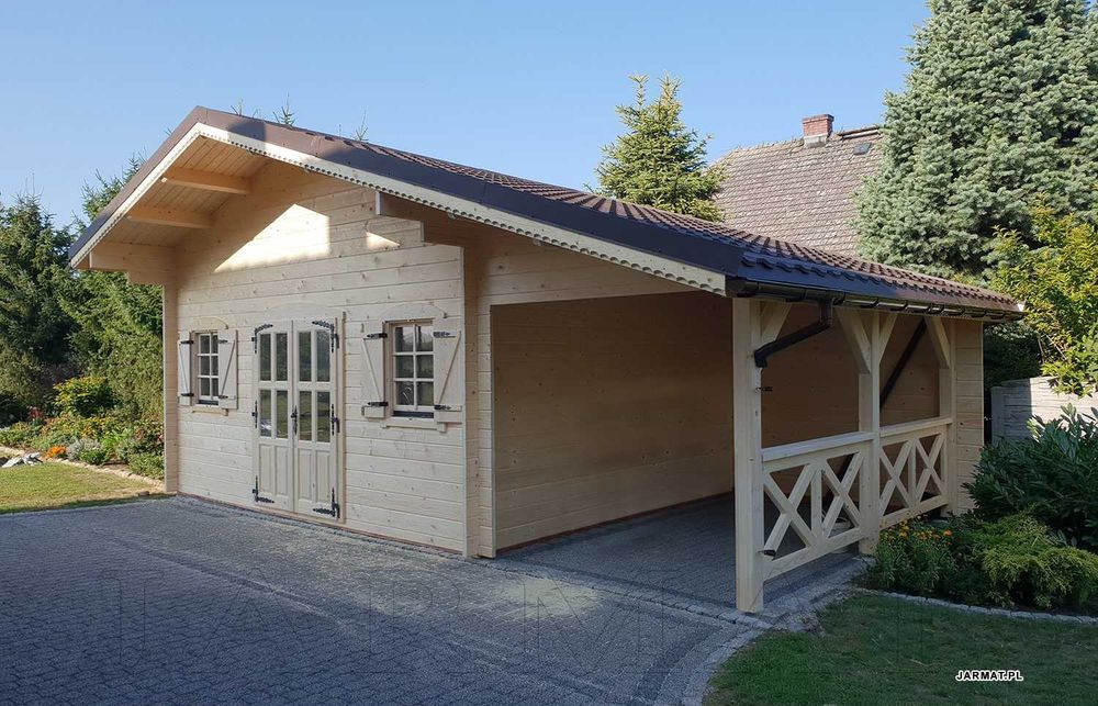 Domek Ogrodowy G36 JARMAT.PL Bale Płazy Bale Ogród Zadaszenie