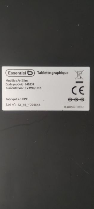 ART SLIM Graphics Tablet424125231866193923