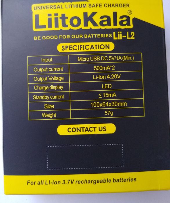 Ładowarka akumulatorków Li-ion