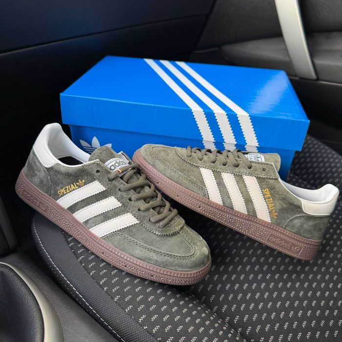 !SALE! Adidas Handball Spezial Khaki White Premium 37 38 39 40 41 42 43 44 45 адідас