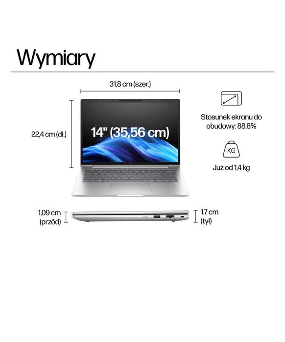 HP EliteBook 640 G11 | Intel Core Ultra 7 | 32 GB RAM | 14" |Stan idealny