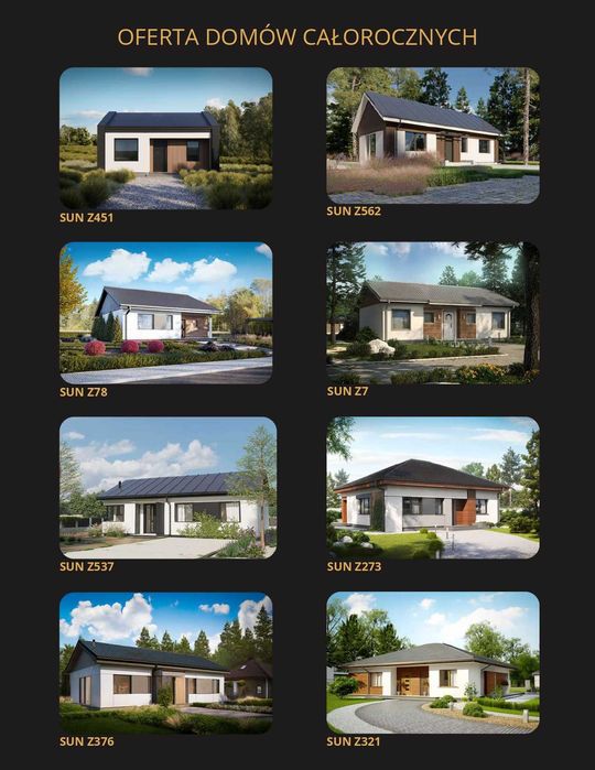 Dom modułowy całoroczny 240000 zł brutto 3 sypialnie + salon