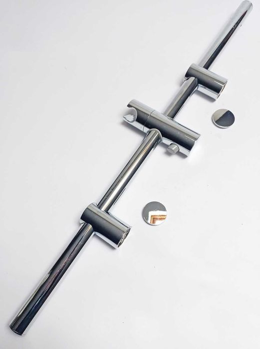 Calha Coluna Duche Barra Cromado Aço Inox