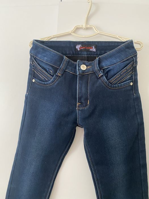 Утеплені джинси для дівчинки на зріст 134 см