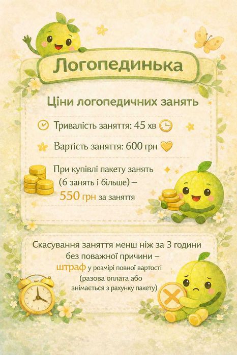 Логопед-дефектолог онлайн та Львів (район Новий Львів)
