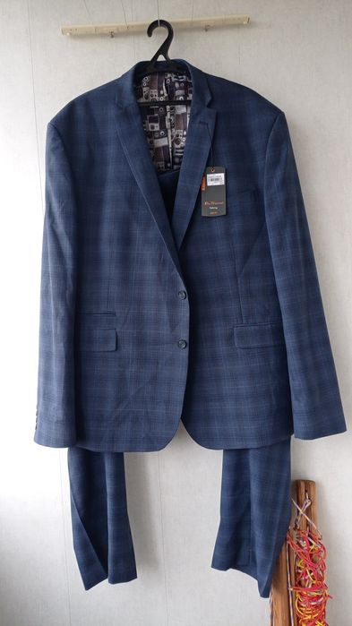 Костюм-двойка ben sherman 50% шерсть 54-56 размер