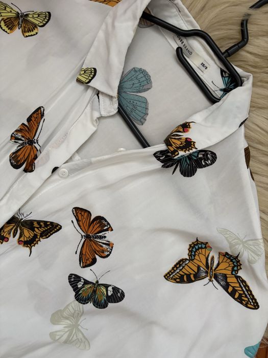Damska koszula w motyle oversize XS/S