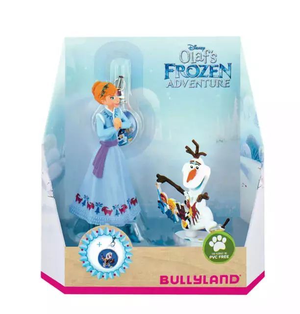 Kraina Lodu, figurki Anny i Olafa, breloczek. Bullyland. Nowy Produkt