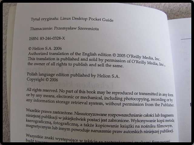 LINUX DESKTOP - leksykon kieszonkowy D. Brickner HELION