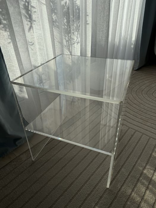 Stolik vintage bauhaus plexi akryl
