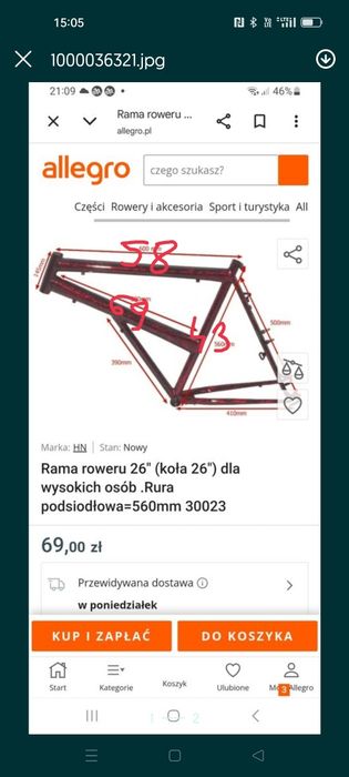 Rower męski duży