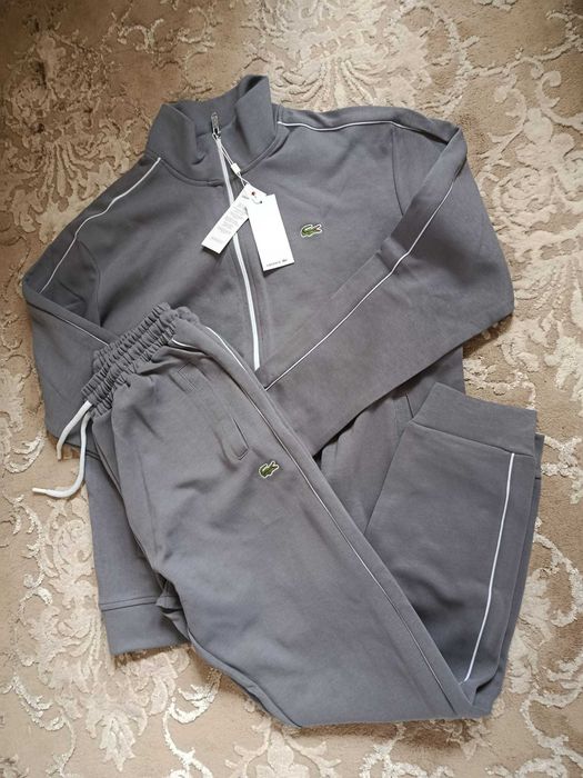 Komplet dresowy Lacoste regular fit - szary, rozmiar XXL