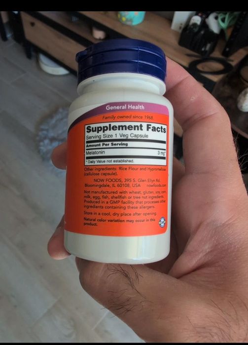 Melotanin z iherb vege capsules